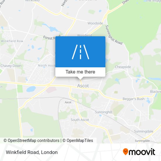 Winkfield Road map