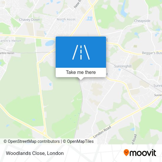 Woodlands Close map