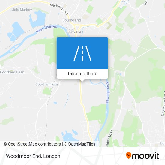 Woodmoor End map