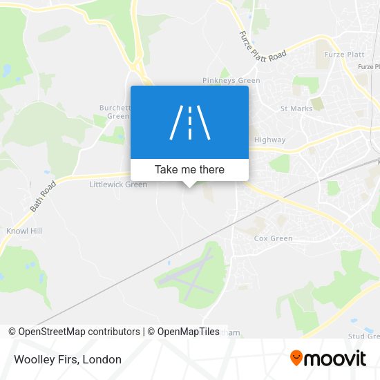 Woolley Firs map