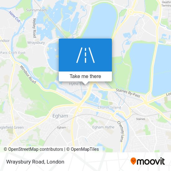 Wraysbury Road map