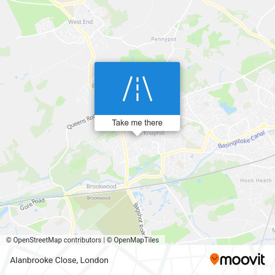 Alanbrooke Close map