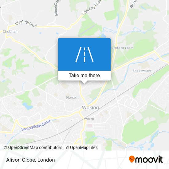 Alison Close map