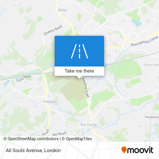 All Souls Avenue map