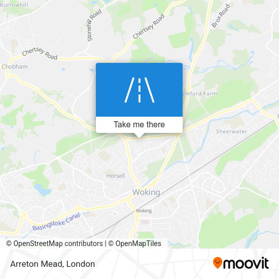 Arreton Mead map