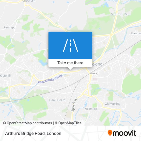 Arthur's Bridge Road map