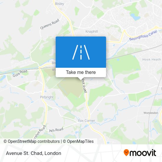 Avenue St. Chad map