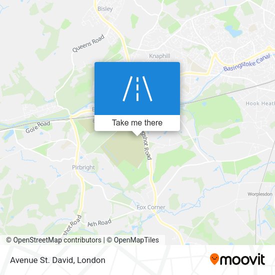 Avenue St. David map