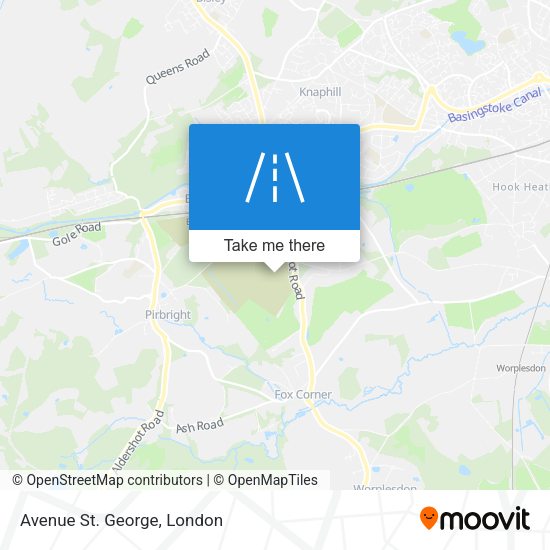 Avenue St. George map