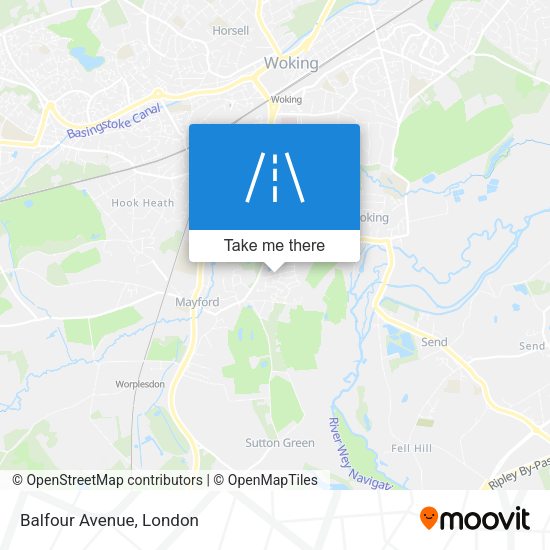 Balfour Avenue map