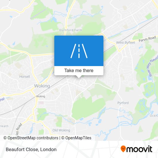 Beaufort Close map