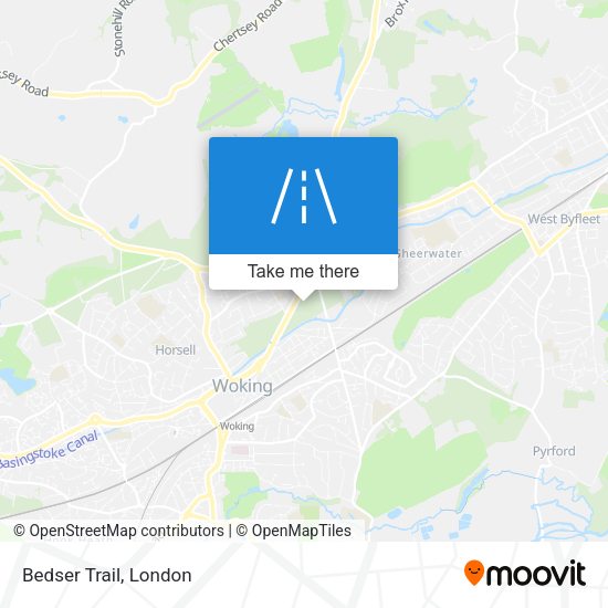Bedser Trail map