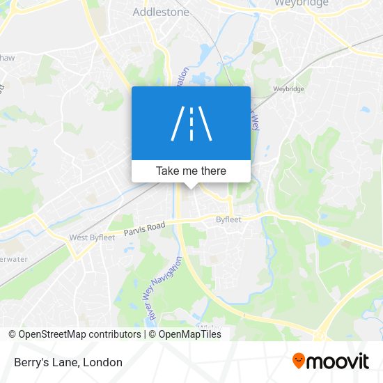 Berry's Lane map