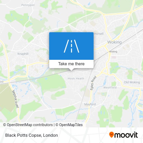 Black Potts Copse map