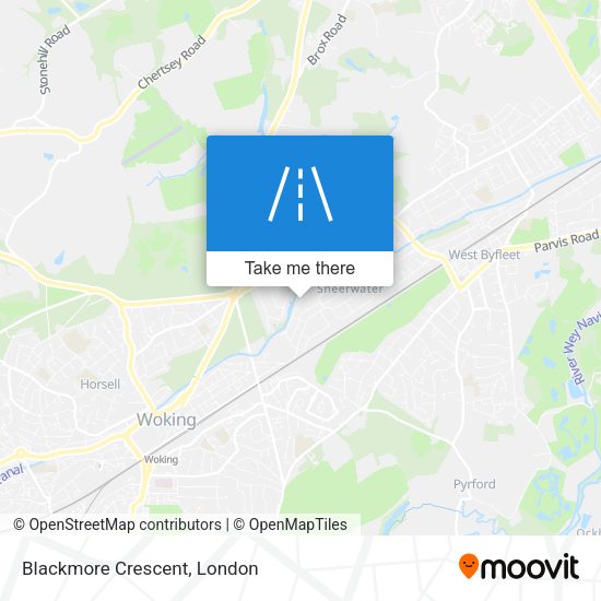Blackmore Crescent map