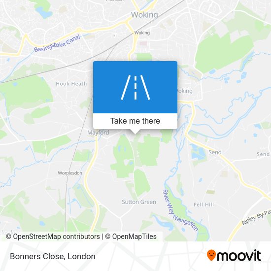 Bonners Close map