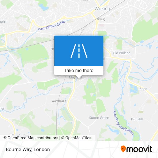 Bourne Way map