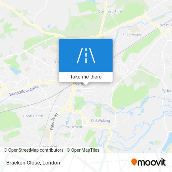 Bracken Close map