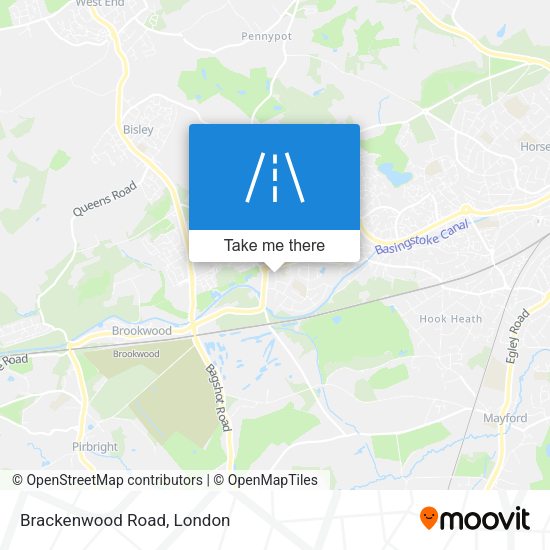 Brackenwood Road map