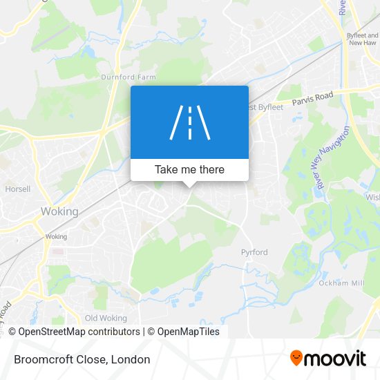 Broomcroft Close map