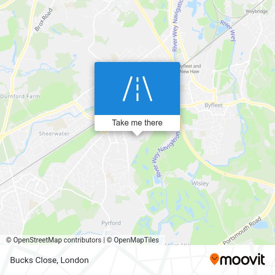 Bucks Close map
