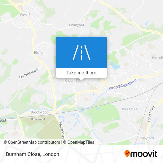 Burnham Close map