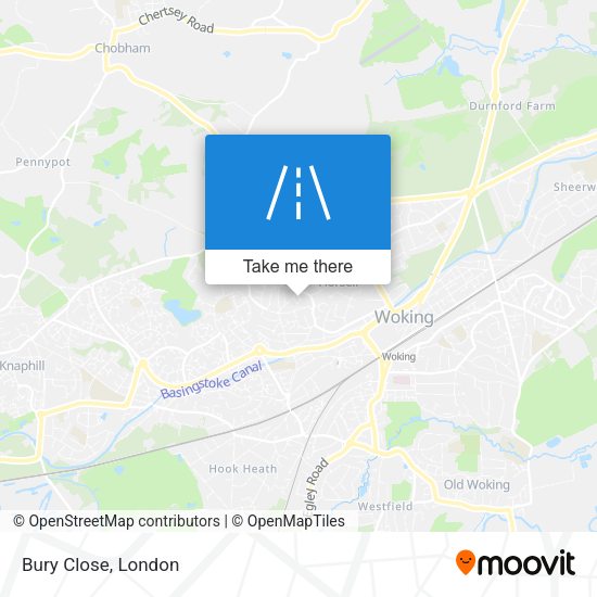 Bury Close map
