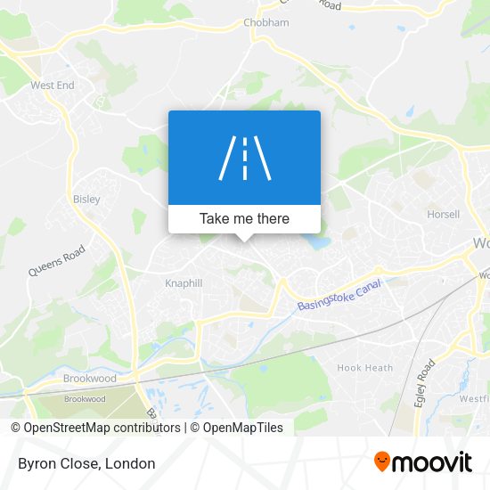 Byron Close map
