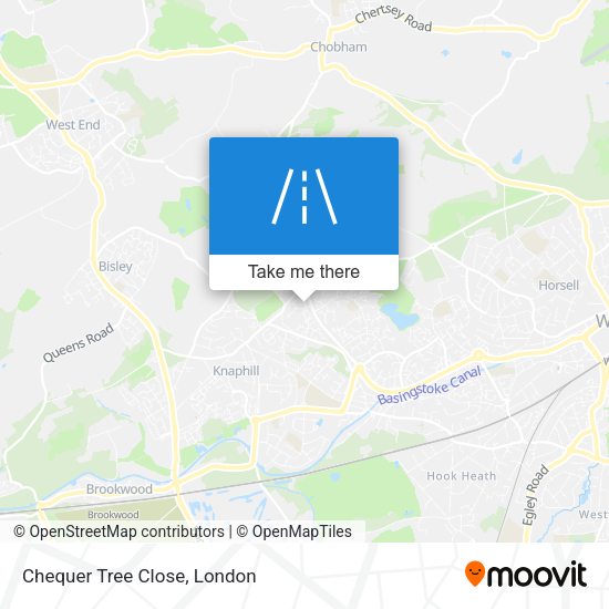 Chequer Tree Close map