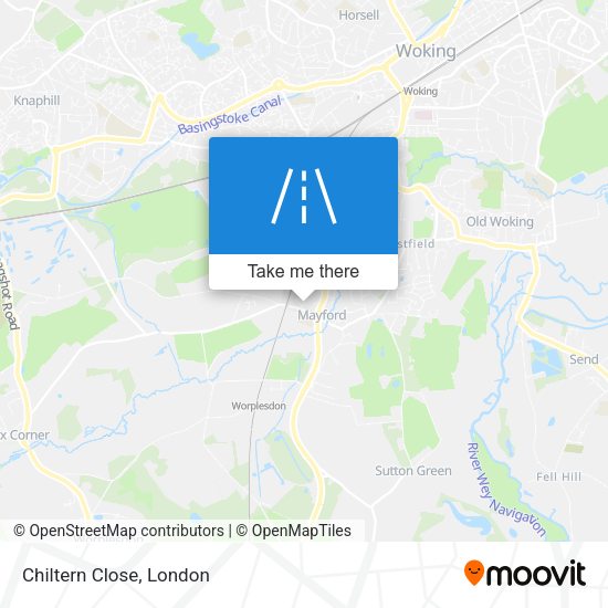 Chiltern Close map