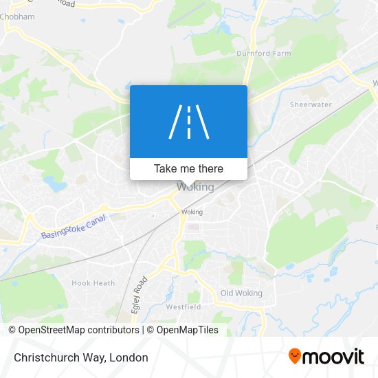 Christchurch Way map