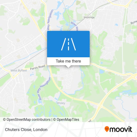 Chuters Close map