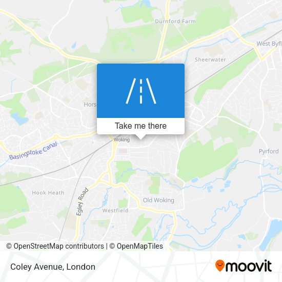 Coley Avenue map
