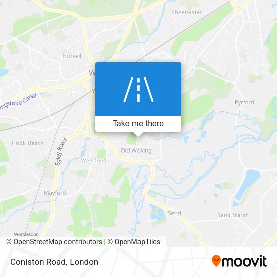 Coniston Road map