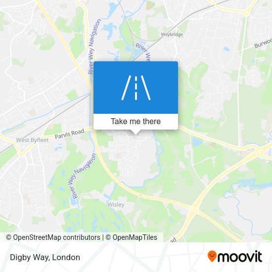Digby Way map
