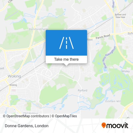 Donne Gardens map