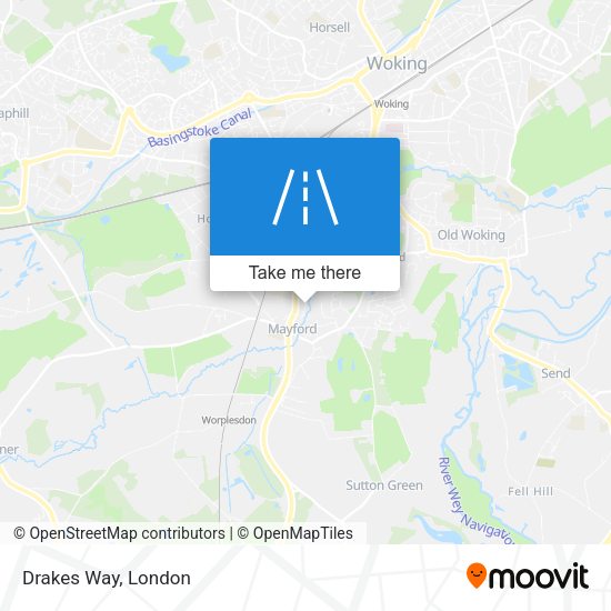 Drakes Way map