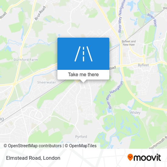 Elmstead Road map