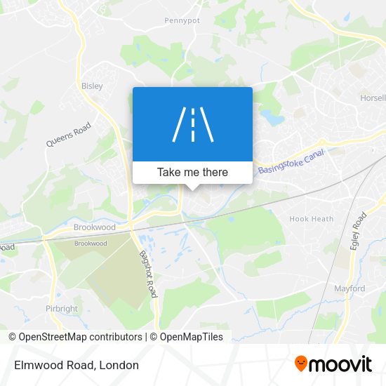 Elmwood Road map