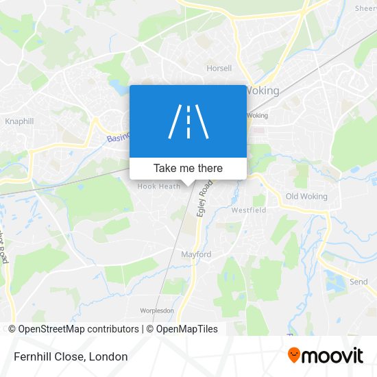 Fernhill Close map