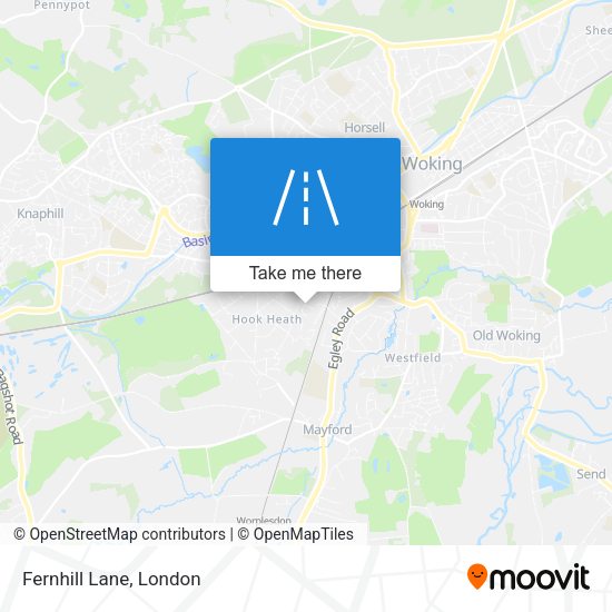 Fernhill Lane map