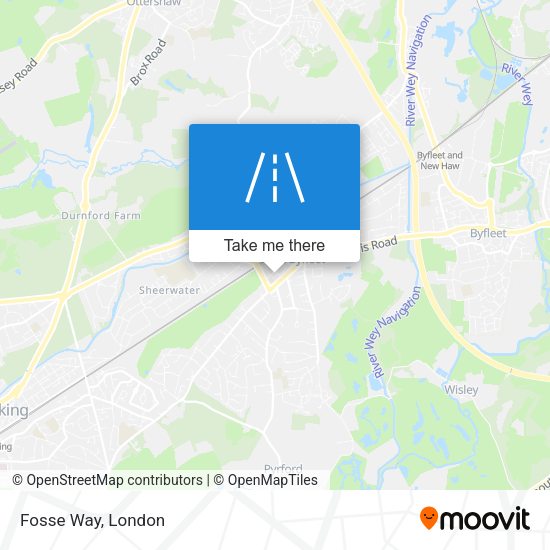 Fosse Way map