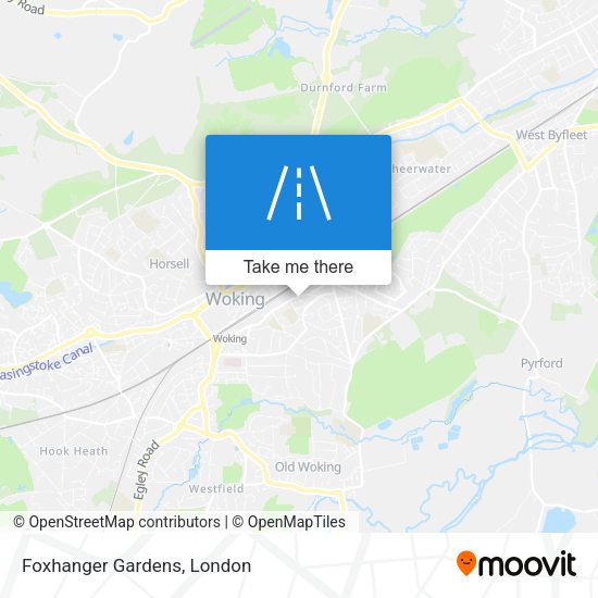 Foxhanger Gardens map