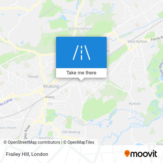Frailey Hill map