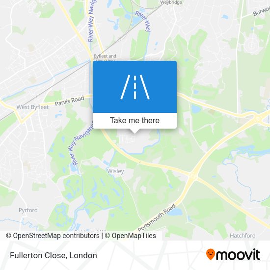 Fullerton Close map