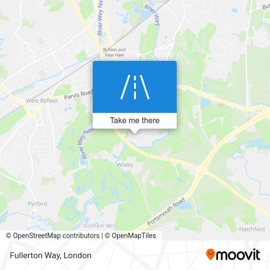 Fullerton Way map