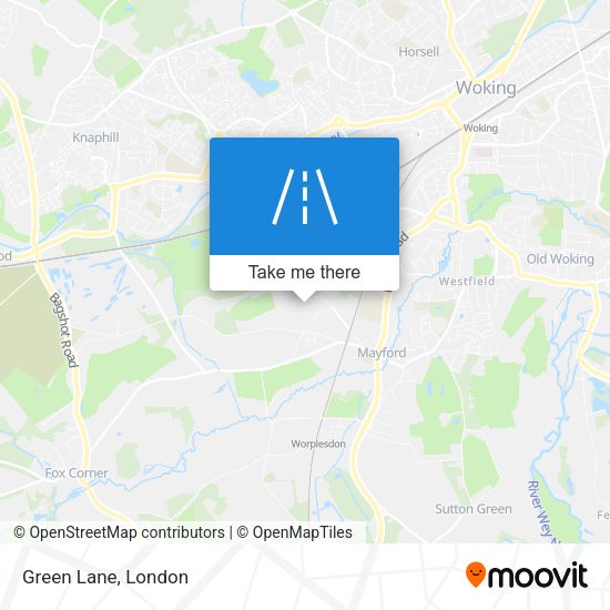 Green Lane map