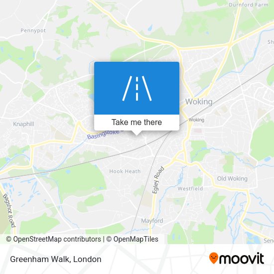 Greenham Walk map