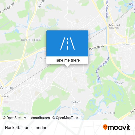 Hacketts Lane map