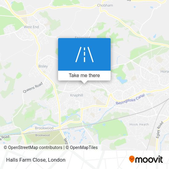 Halls Farm Close map